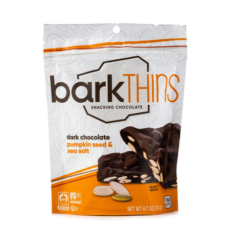 Bark Thins Snacking Chocolate Dark Chocolate Pumpkin Seed with Sea Sal