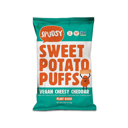 Spudsy Sweet Potato Puffs Vegan Cheesy Cheddar 113.4g