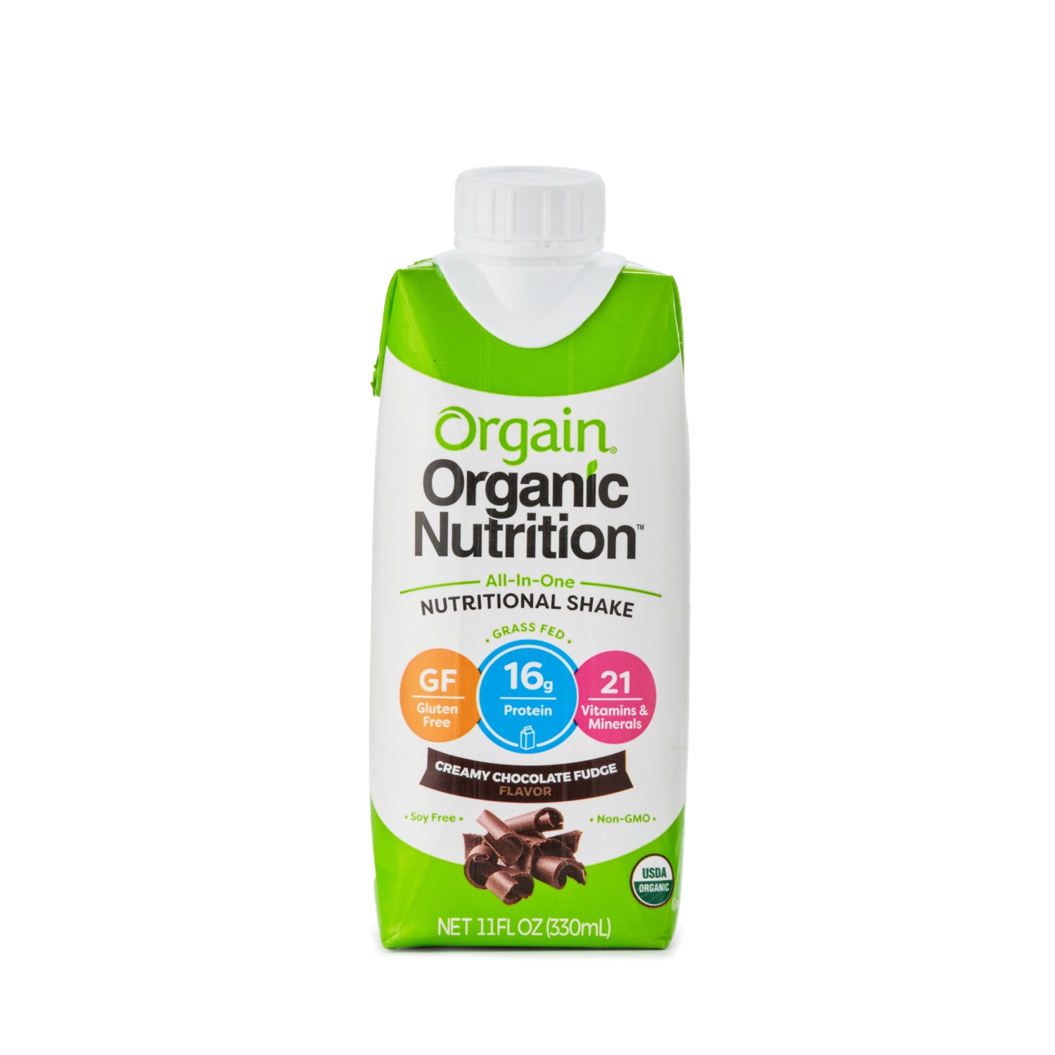 Orgain Organic Nutritional Shake Creamy Chocolate Fudge 330ml – Healthy ...