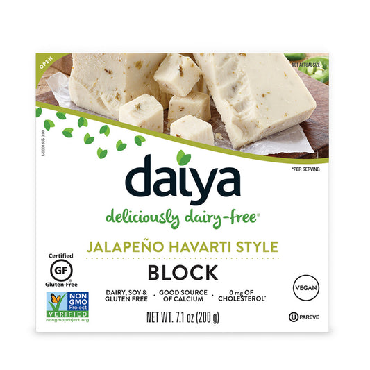 Chilled Daiya Deliciously Dairy-Free Jalapeno Havarti Style Block 200g