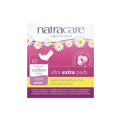 Natracare Ultra Extra Pads Super Flow 10 Pads