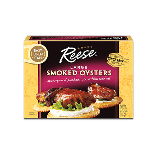 Reese Large Smoked Oysters 105g