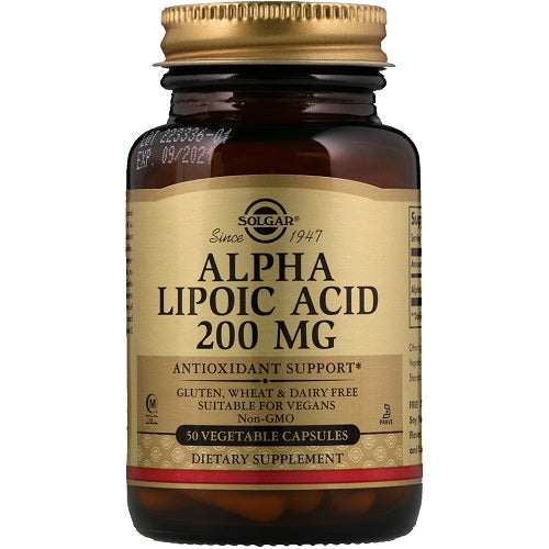 Solgar Alpha Lipoic Acid 200mg 50 Capsules