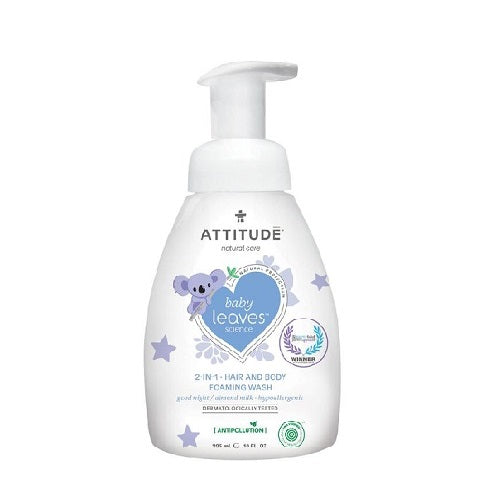 Attitude Baby Leaves 2-in-1 Hair and Body Foaming Wash 295ml