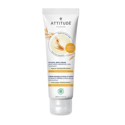 Attitude Sensitive Skin Moisturize & Repair Argan Body Cream 240ml