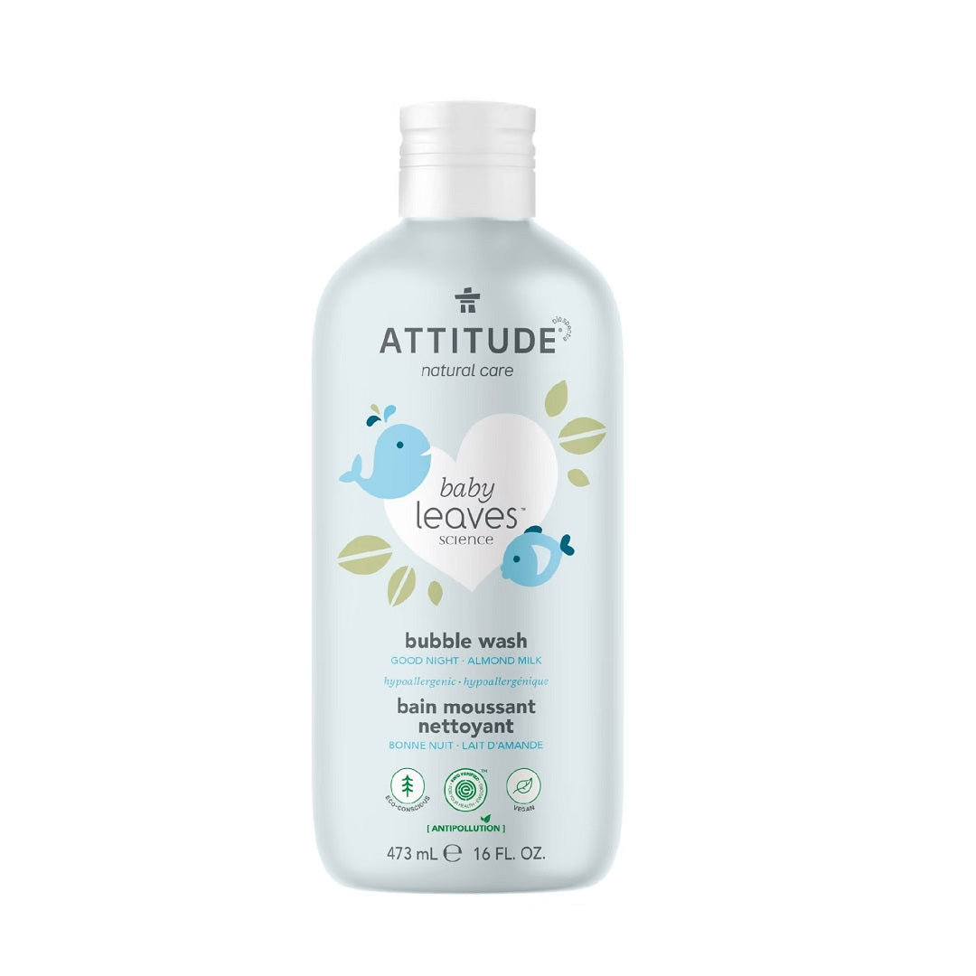 Attitude Baby Leaves Bubble Wash Almond Milk 473ml