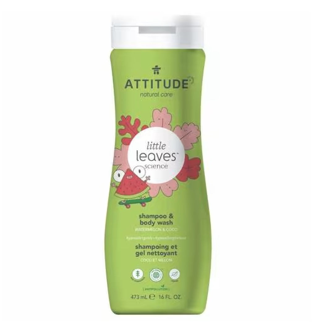 Attitude Little Leaves 2-in-1 Shampoo & Body Wash Watermelon & Coco 473ml