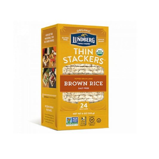 Lundberg Organic Thin Stackers Brown Rice 168g
