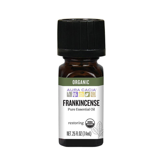 Aura Cacia Organic Frankincense Pure Essential Oil 7.4ml