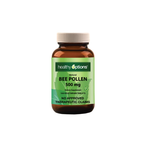 Healthy Options Bee Pollen 500mg 100 Tablets