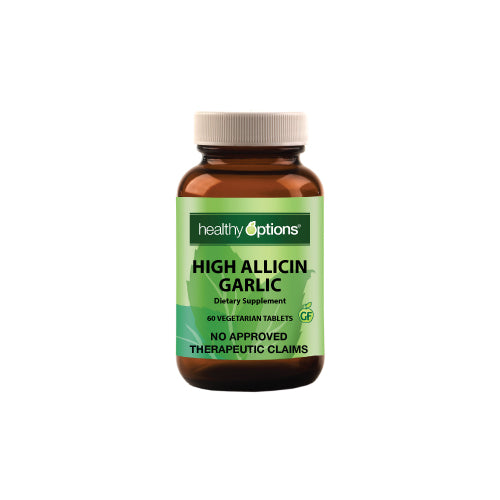 Healthy Options High Allicin Garlic 500mg 60 Tablets