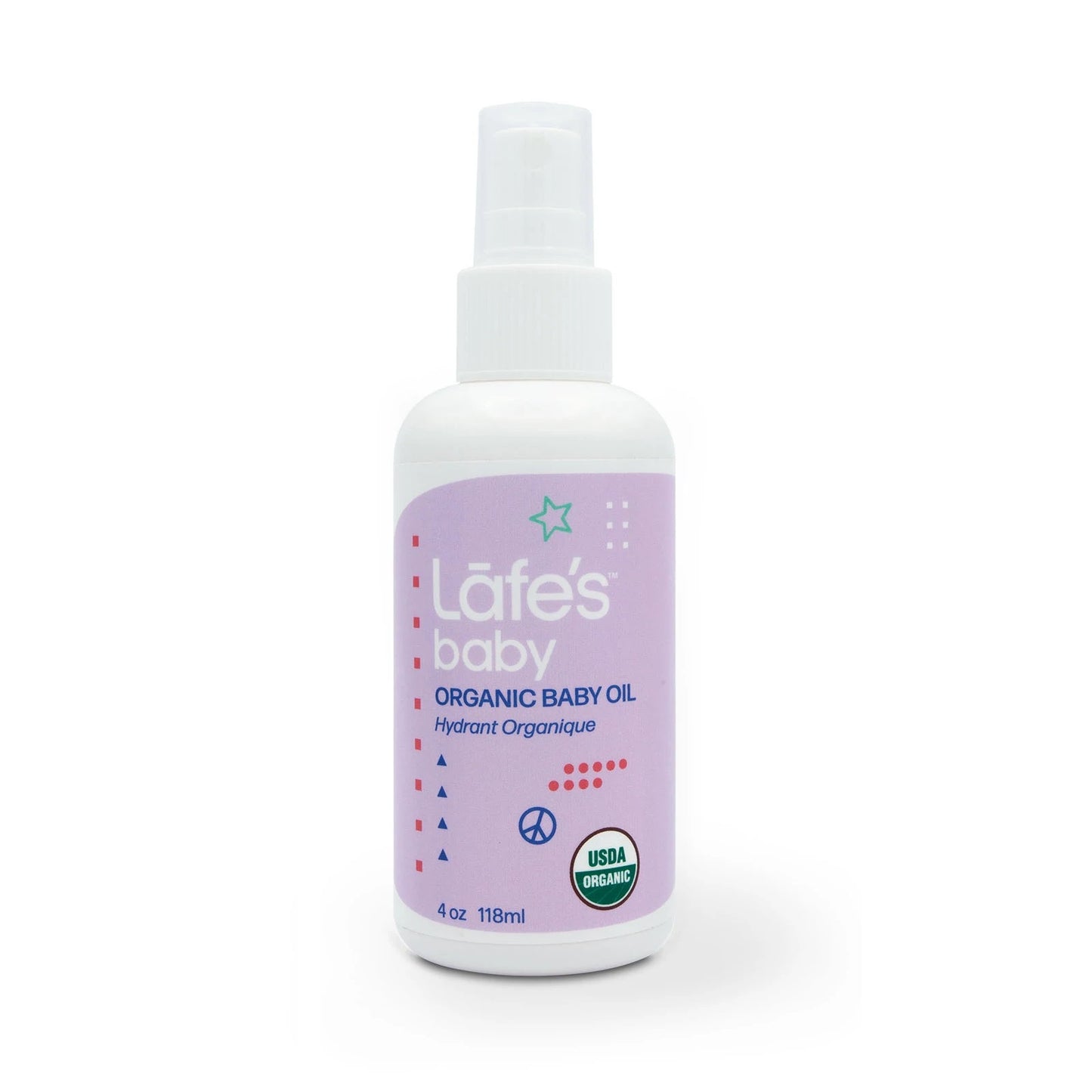 Lafe's Organic Baby Oil Jasmine & Grapefruit  118ml