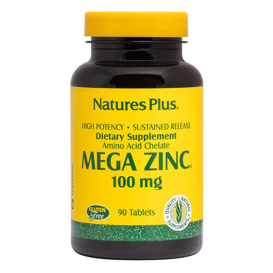Nature's Plus Sustained Release Mega Zinc 100mg 90 Tablets