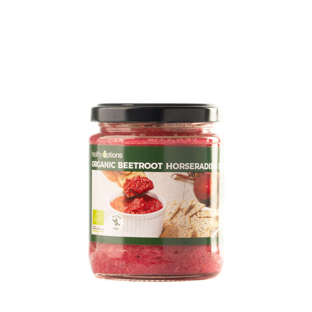 Healthy Options Organic Beetroot Horseradish Spread 235g