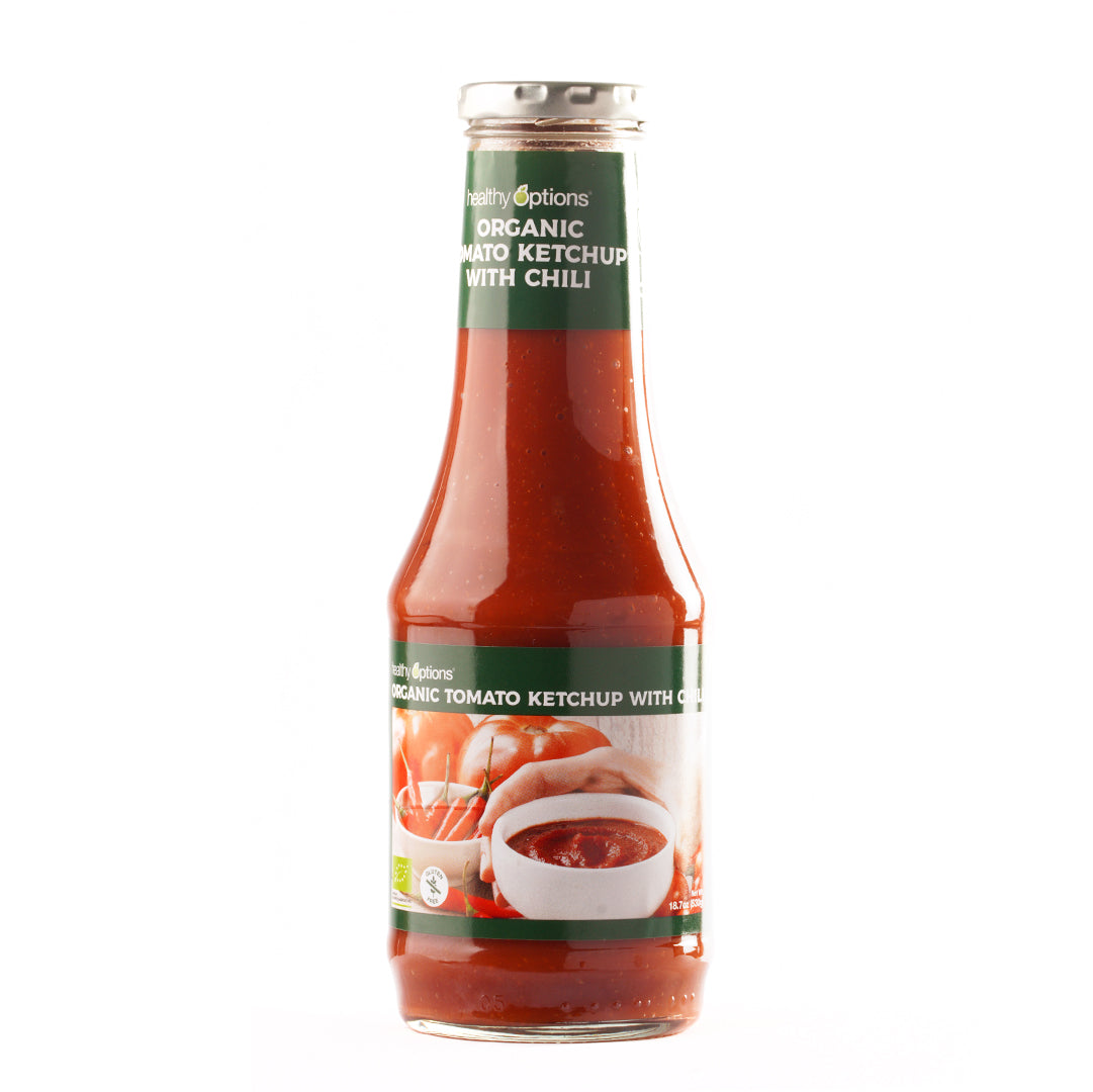 Healthy Options Organic Tomato Ketchup with Chili 530g