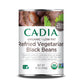 Cadia Organic Low Fat Refried Vegetarian Black Beans 454g
