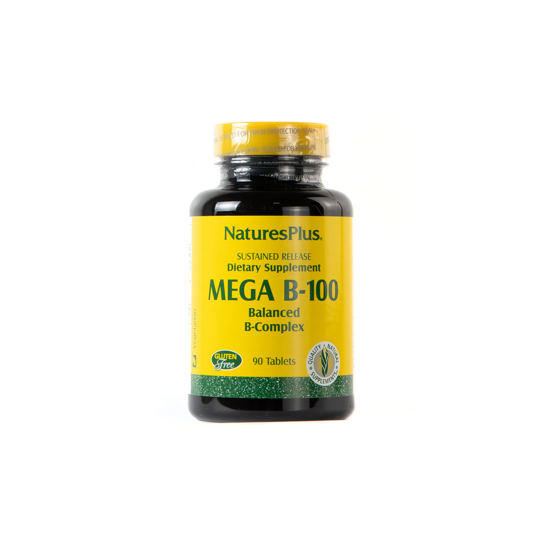 Nature's Plus Mega B-100 Sustained Release B Complex 90 Tablets ...