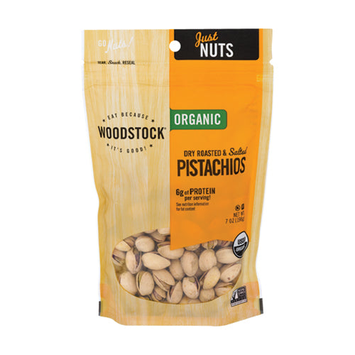 Woodstock Farms Organic Dry Roasted & Salted Pistachio 198g