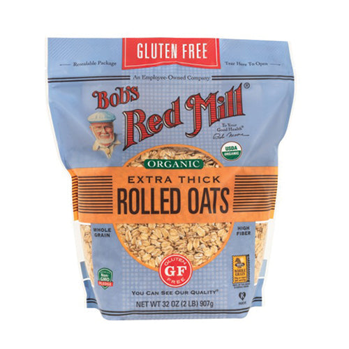 Bob's Red Mill Gluten-Free Organic Extra Thick Rolled Oats 907g