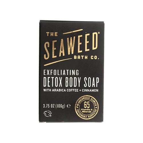 The Seaweed Bath Co. Exfoliating Detox Body Soap with Arabica Coffee + Cinnamon 106g