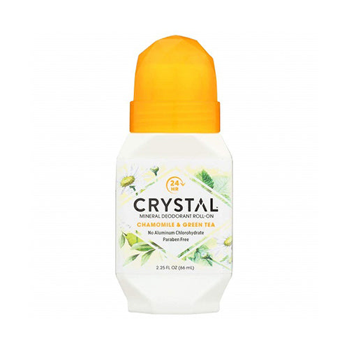 Crystal Body Chamomile & Green Tea Mineral Roll-on Deodorant 66ml