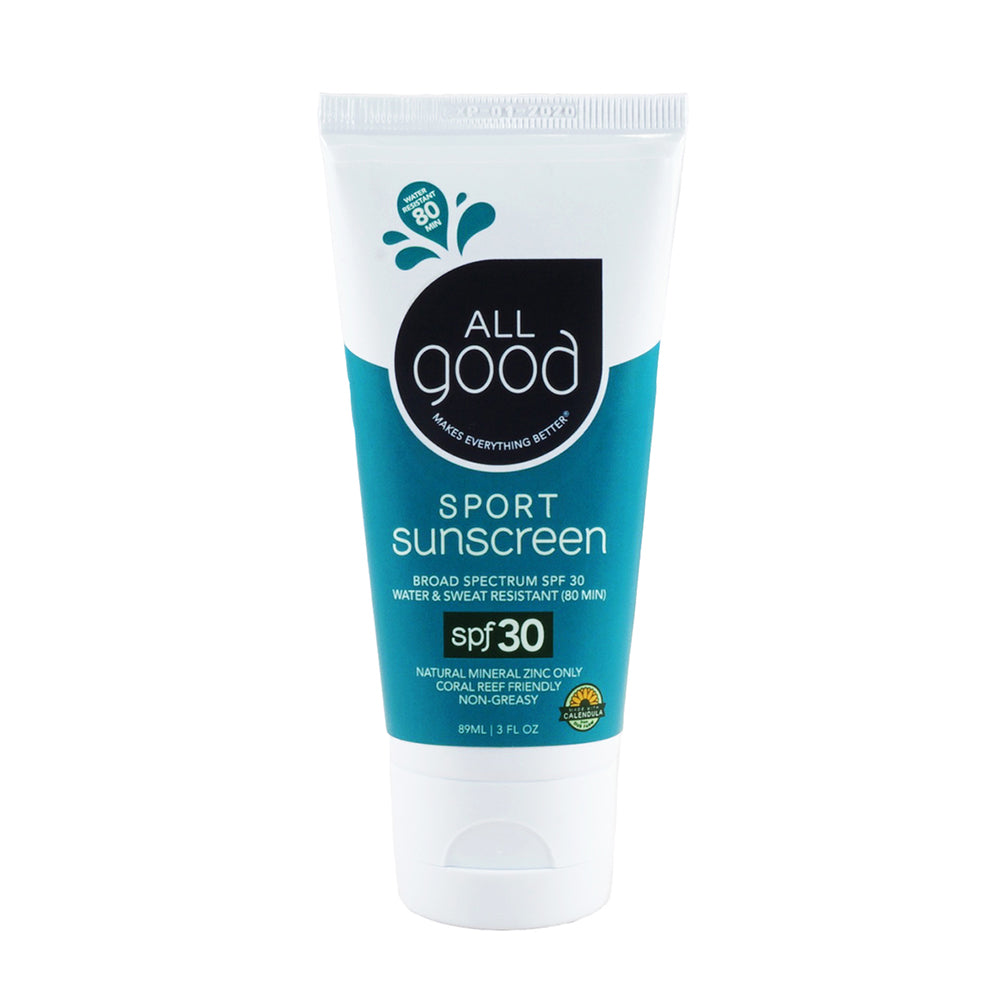 All Good Water-Resistant Mineral Sport Sunscreen Lotion SPF 30 89ml