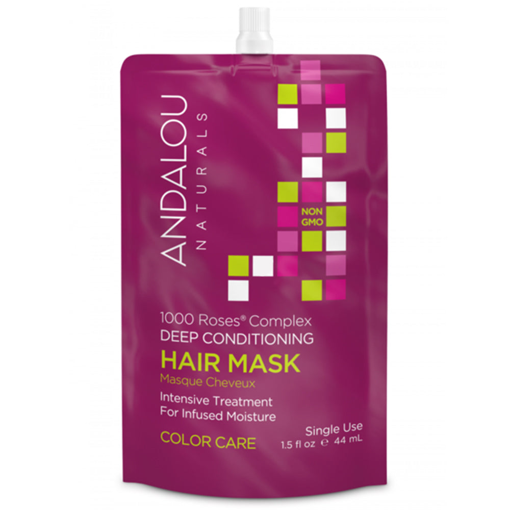 Andalou Naturals 1,000 Roses Complex Color Care Deep Conditioning Hair Mask 44ml