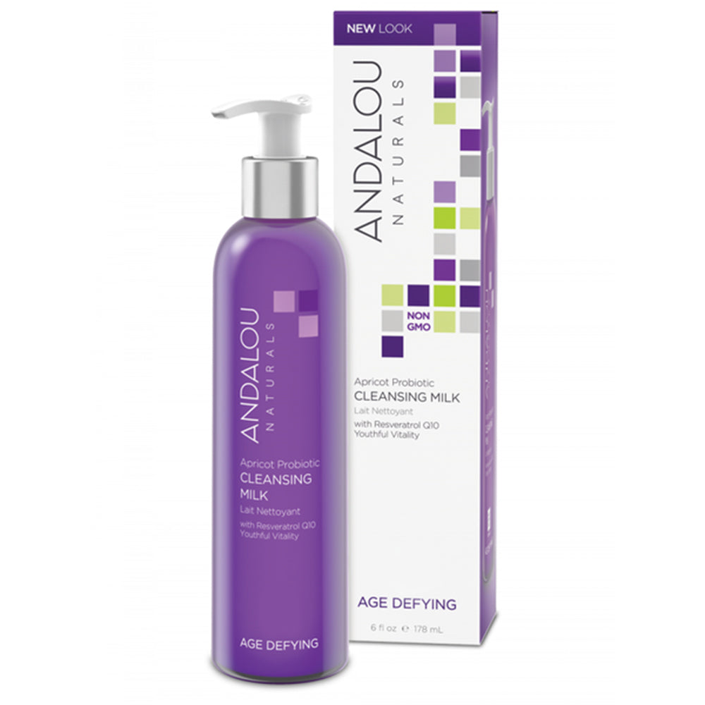 Andalou Naturals Age-Defying Milk Apricot Probiotic Cleansing Milk 178ml