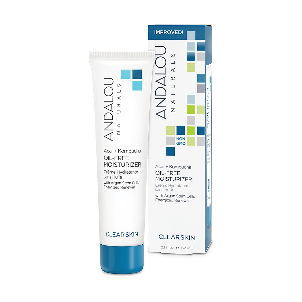 Andalou Naturals Clear Skin Acai + Kombucha Oil-Free Moisturizer 62ml