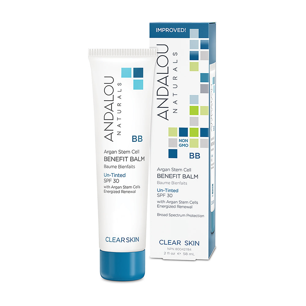 Andalou Naturals Clear Skin BB Benefit Balm Un-Tinted SPF 30 58ml