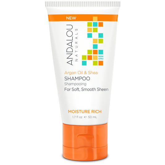 Andalou Naturals Moisture Rich Argan & Shea Travel Shampoo 50ml
