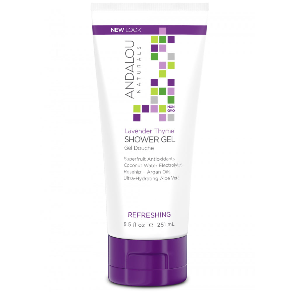 Andalou Naturals Refreshing Lavender Thyme Shower Gel 251ml