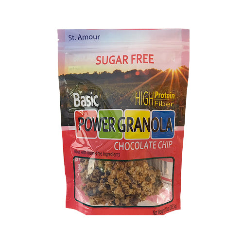 St. Amour Sugar-Free Basic Power Granola Chocolate Chip 284g