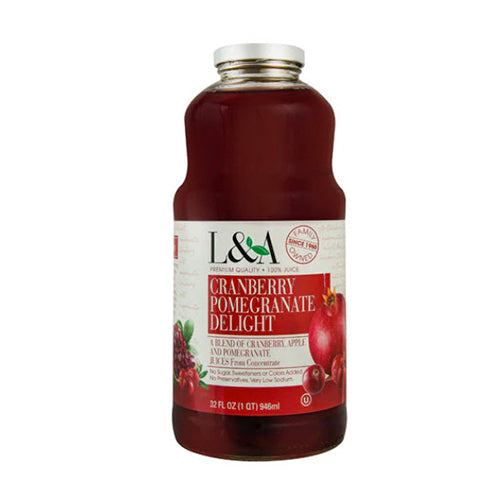 L&A Cranberry Pomegranate Delight Juice 946ml