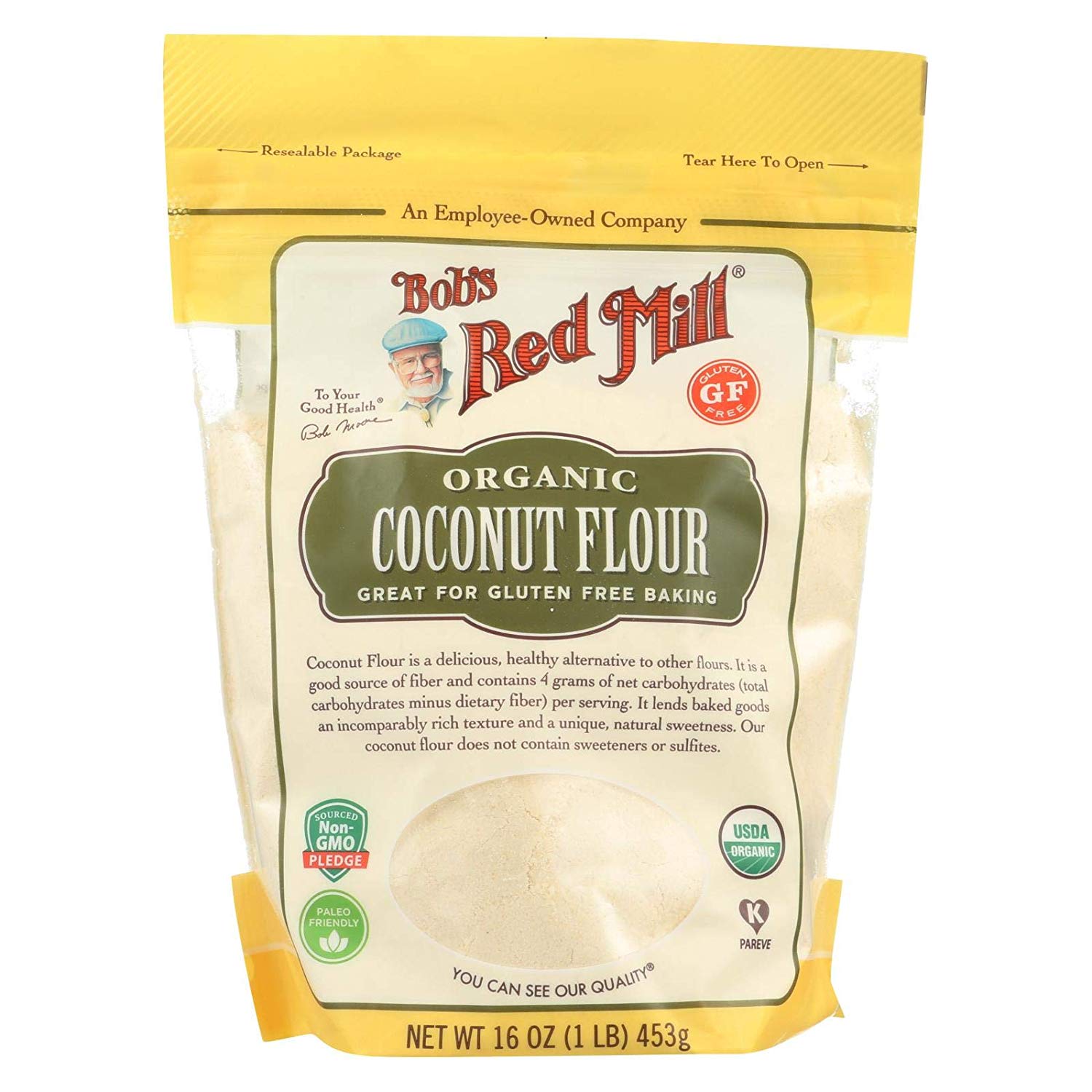 Bob's Red Mill Organic Gluten-Free Coconut Flour 453g