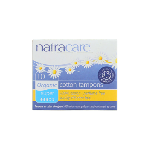 Natracare Cotton Tampons Super Flow 10 Count