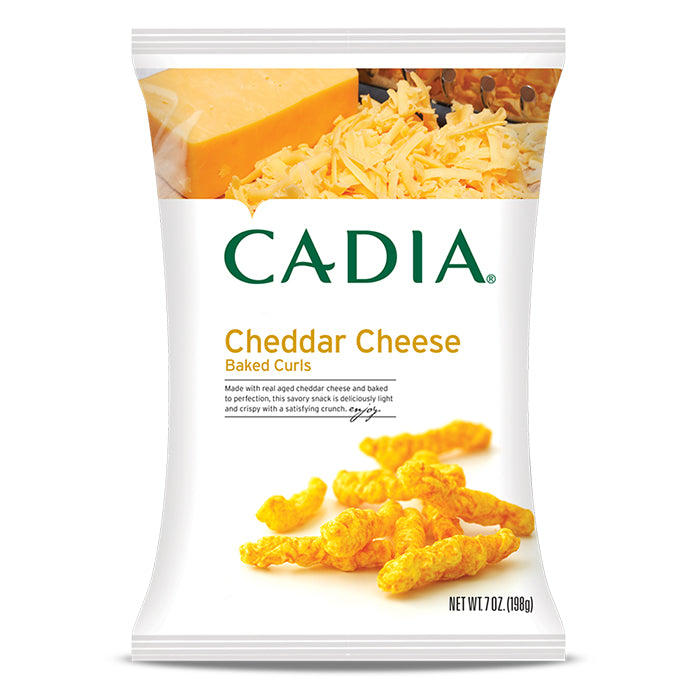 Cadia Cheddar Cheese Baked Curls 198g