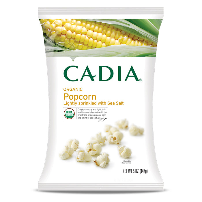 Cadia Organic Lightly Salted Popcorn 142g
