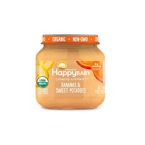 Happy Baby Clearly Crafted Bananas & Sweet Potatoes 113g