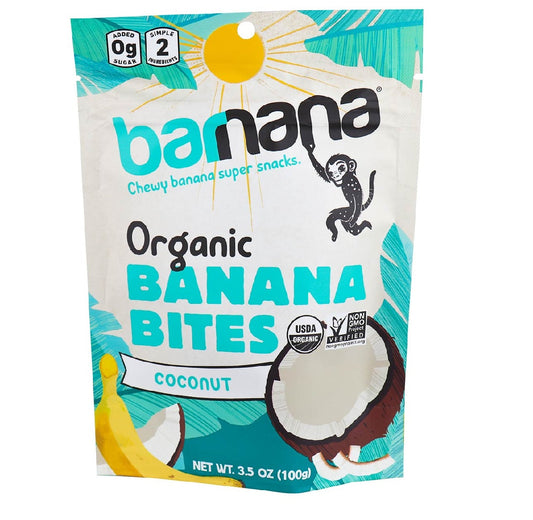 Barnana Organic Chewy Coconut Banana Bites 100g