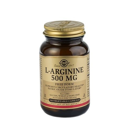 Solgar L-Arginine 500mg 100 capsules