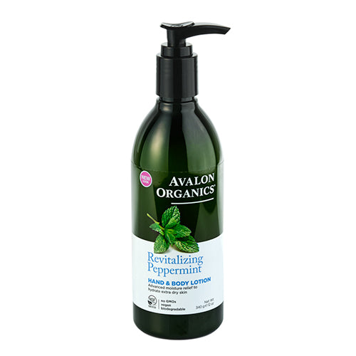 Avalon Organics Revitalizing Peppermint Hand & Body Lotion 340g