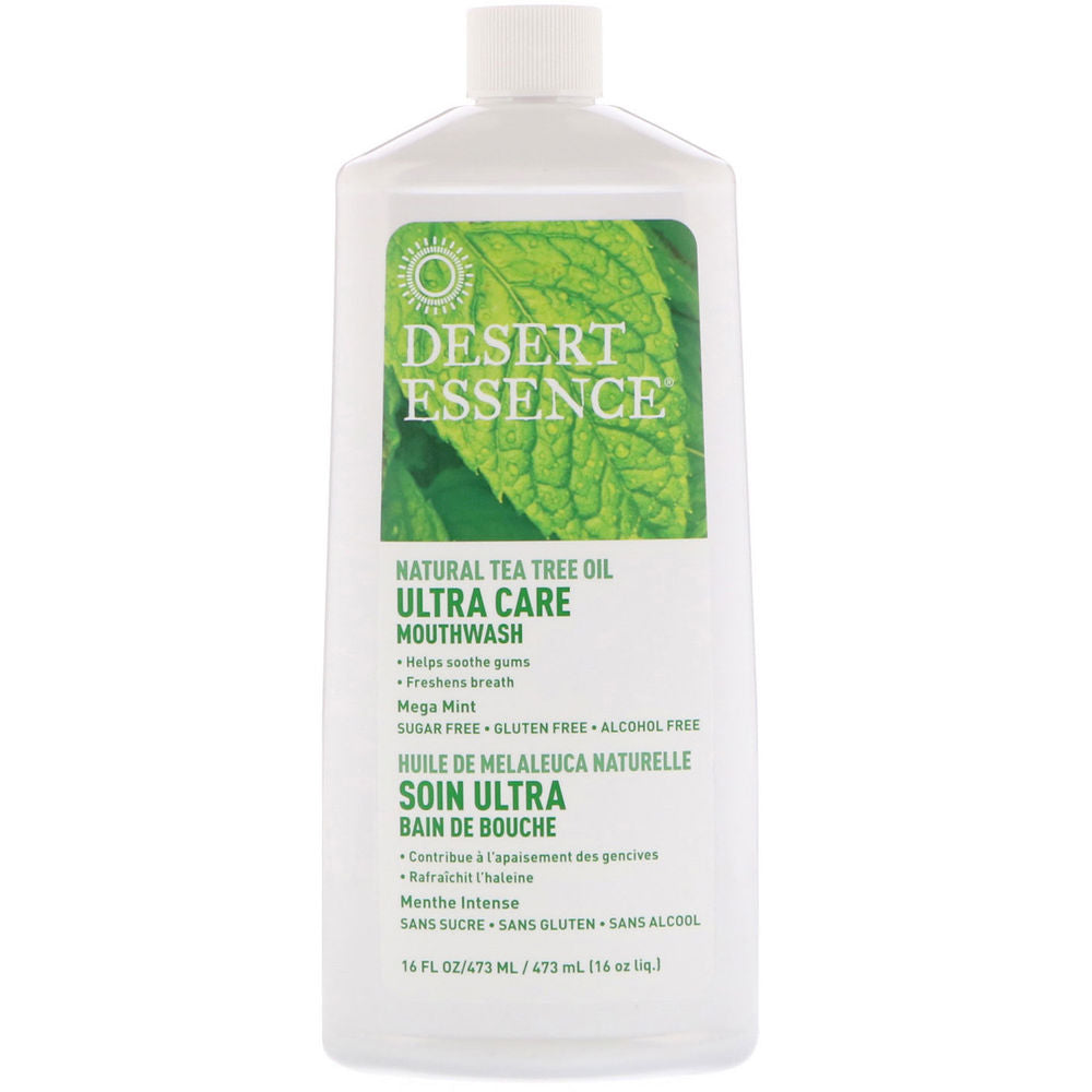 Desert Essence Ultra Care Tea Tree Mouthwash Mega Mint 473ml