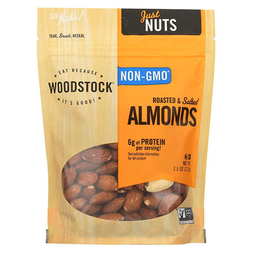Woodstock Roasted & Salted Almonds 213g