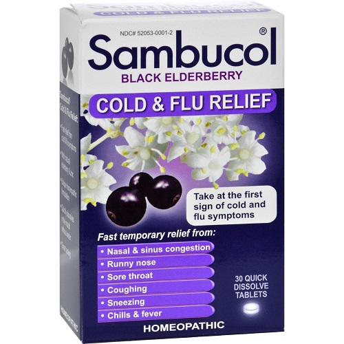 Sambucol Black Elderberry Cold & Flu Relief 30 tablets
