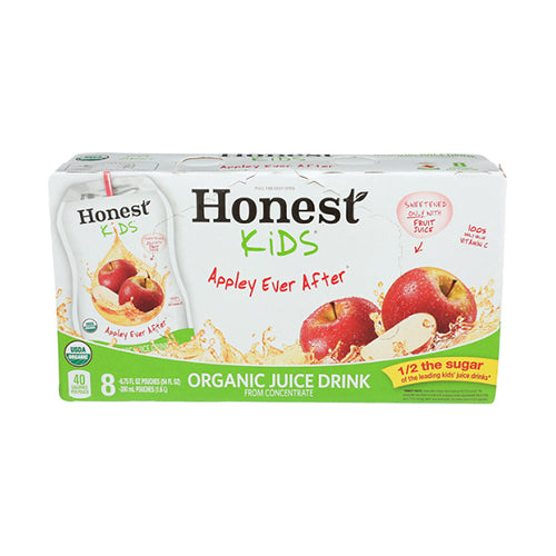 Honest Kids Apple Juice 8 pouches, 200ml