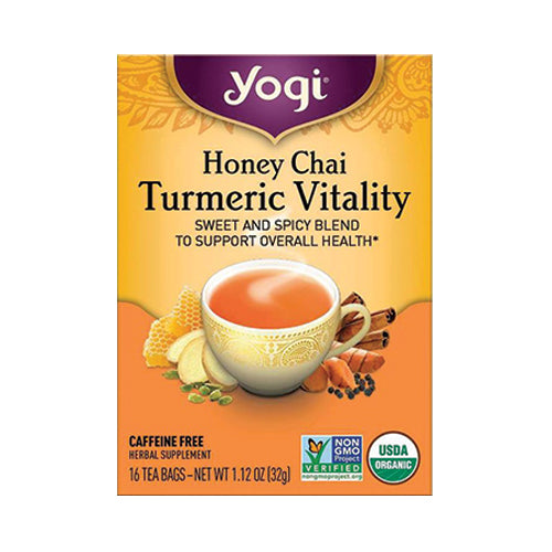 Yogi Organic Honey Chai Turmeric Vitality 16 tea bags
