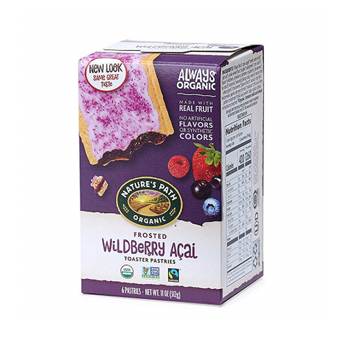 Nature's Path Organic Frosted Wildberry Acai Toaster Pastries 312g