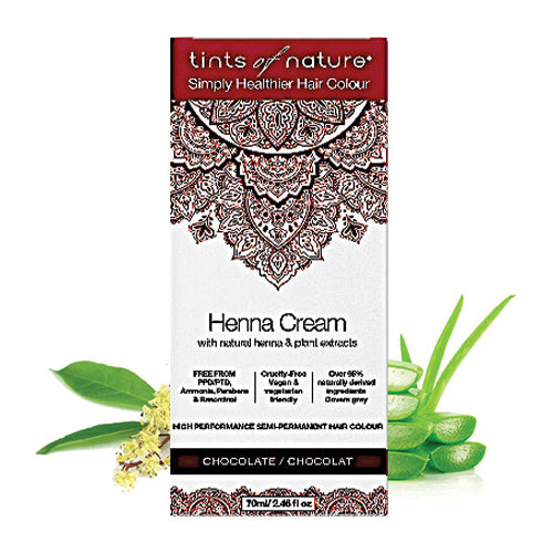 Tints of Nature Henna Cream Chocolate Semi-Permanent Hair Color 70ml