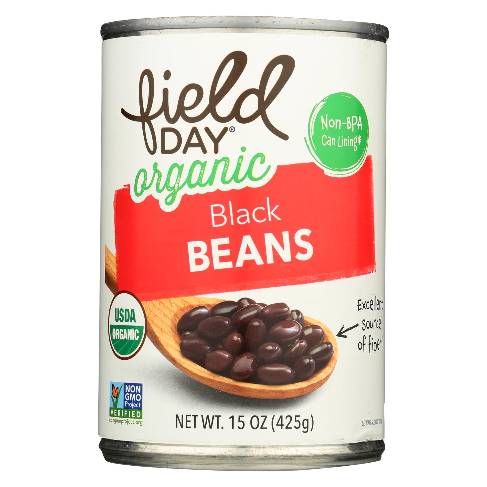 Field Day Organic Black Beans 425g